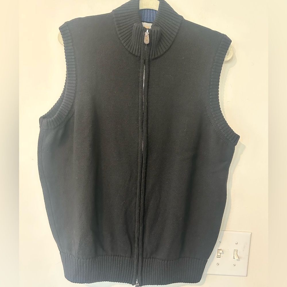 Thomas Dean Merino Wool Men’s Vest Sweater L